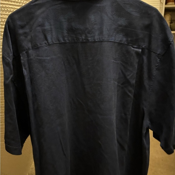 Blue Jamaica Jaxx Men’s Casual Button Down Shortsleeve Shirt Collared XL100%SILK - Picture 3 of 13